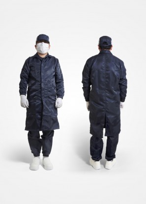 크린룸(네이비 롱 가운 상의) 무진 제전 방진복 - 단품