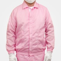 크린룸 무진복 ( 핑크 TP 투피스 상의 ) 제전 방진복 - 단품