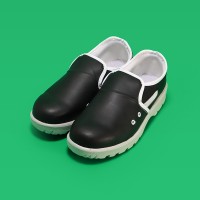 검정 통기성 크린룸 제전 방진 안전 단화